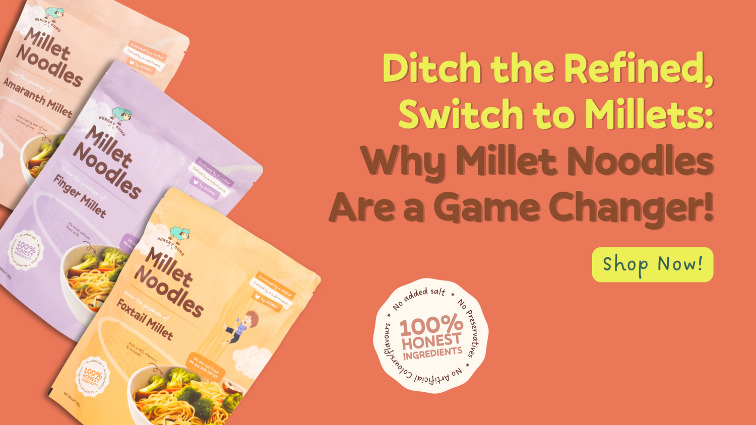 Ditch the Refined, Switch to Millets: Why Millet Noodles Are a Game Changer!