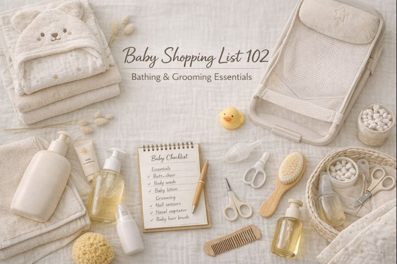 Baby Shopping List 102 : Bathing & Grooming Essentials