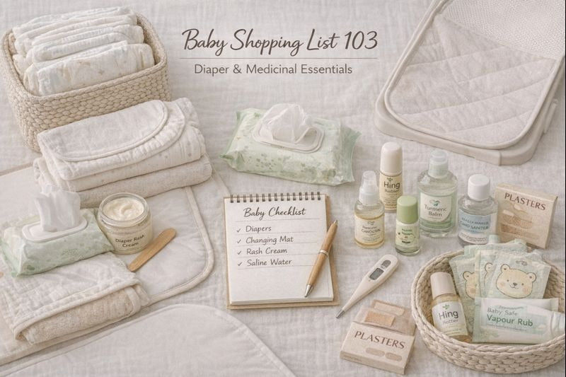 Baby Shopping List 103: Diaper & Medicinal Essentials