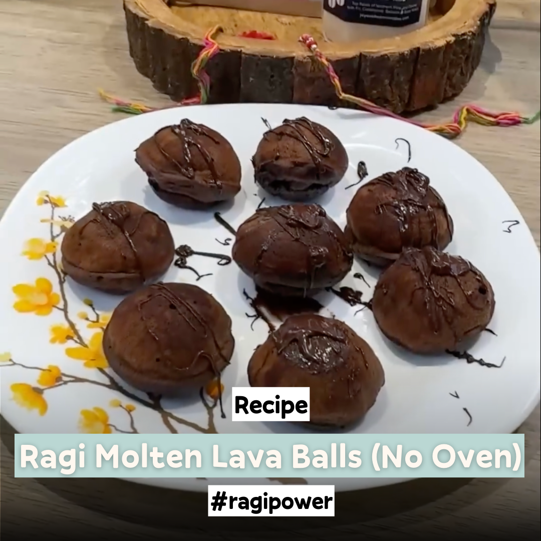 Ragi Molten Lava Balls (No Oven)