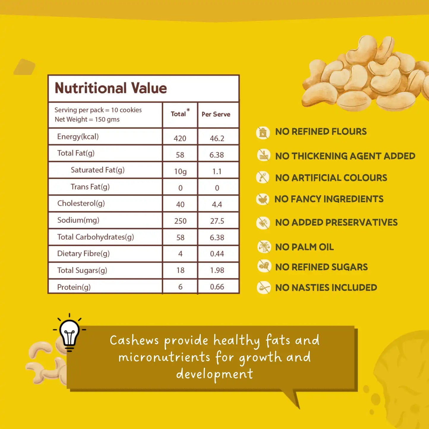Cashew Oats Cookies Combo