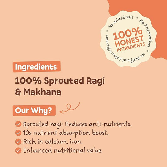 Sprouted Ragi & Makhana Mix