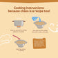 Cooking instructions for vermicelli with illustrations and text on a beige background