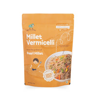 Packaging of Millet Vermicelli with an orange background